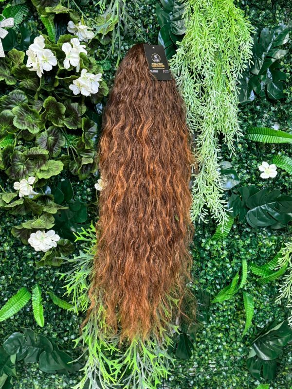 CODA PONY RICCIA CASTANO SFUMATO