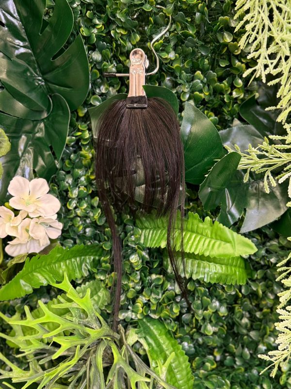 FRANGIA CAPELLI VERI CASTANO SCURO