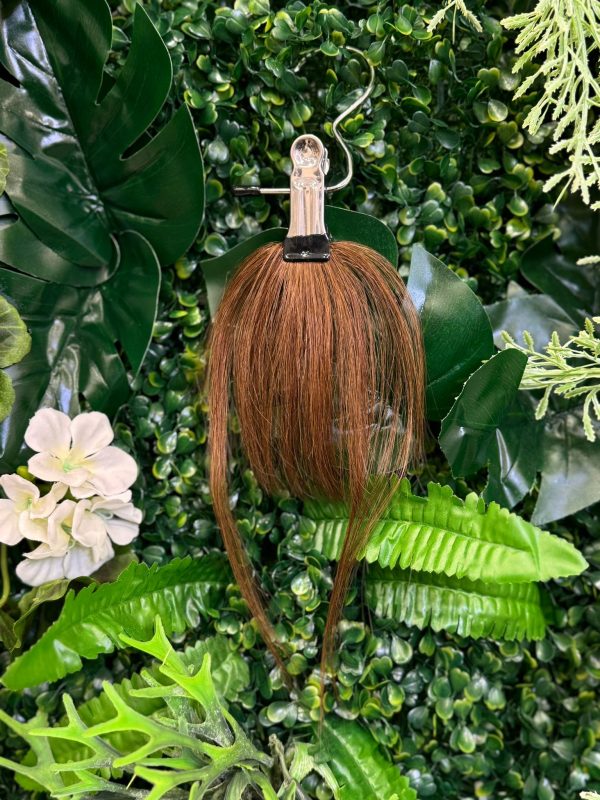 FRANGIA CAPELLI VERI CASTANO MOGANO