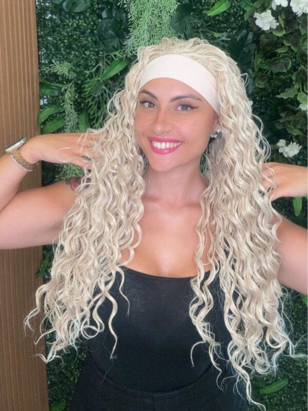 PARRUCCA FASCIA RICCIA BIONDO CALDO