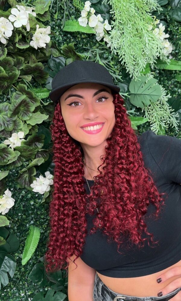 PARRUCCA CAPPELLO RICCIA ROSSA