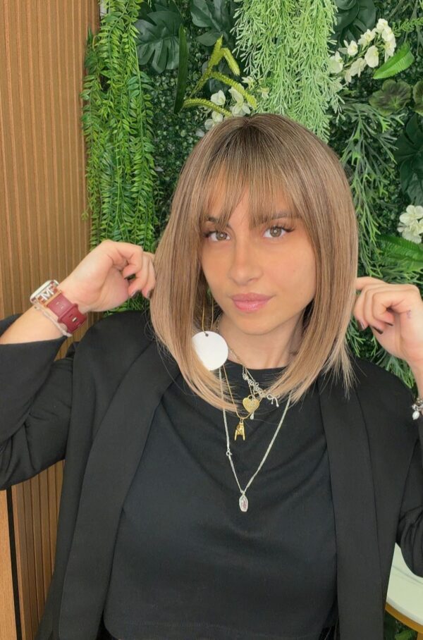 PARRUCCA CARRE’ DALILA BIONDO SCURA